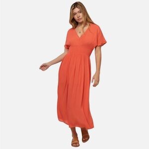 O'Neill Cecile Midi Dress in Rose